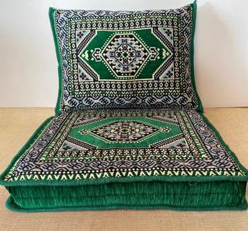 Kelim - 60 cm - 60 cm - Pouf et oreiller