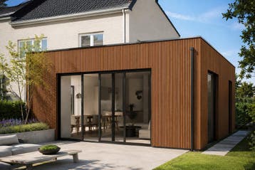 Thermowood Vuren Triple Rhombus Gevelbekleding Wandbekleding, Bricolage & Construction, Bois & Planches, Ophalen of Verzenden