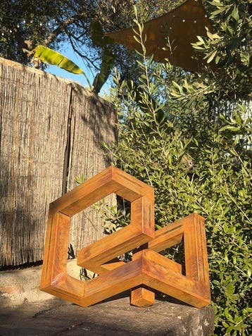 Ana Lucia B.M - Sculpture Corten - XL - No Reserve