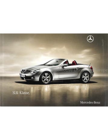 2009 MERCEDES BENZ SLK BROCHURE DUITS, Livres, Ophalen of Verzenden