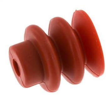 Soufflet 30mm Silicone Rouge Ventouse Course 13mm, Verzenden