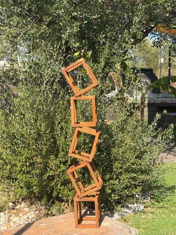 Ana Lucia B.M - Sculpture Corten - XL - No Reserve