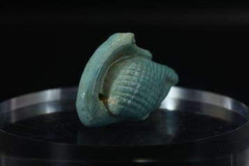 Oud-Egyptisch Faience Gebonden Eend Amulet - 39 mm