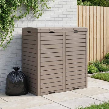 vidaXL Vuilnisbak voor buiten 78x41x86 cm polypropeen, Verzenden, Nieuw