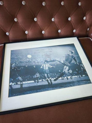Fotografía firmada Johan Cruyff - 1980 - Foto, Verzamelen, Nieuw
