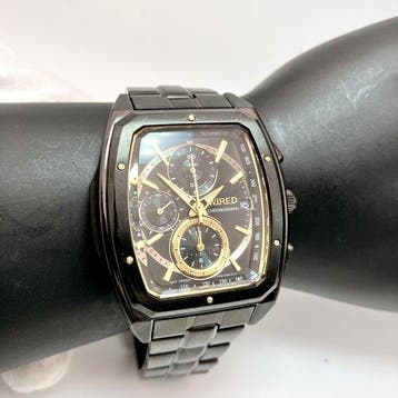 Seiko - WIRED Chronograph – Black & Gold - Zonder