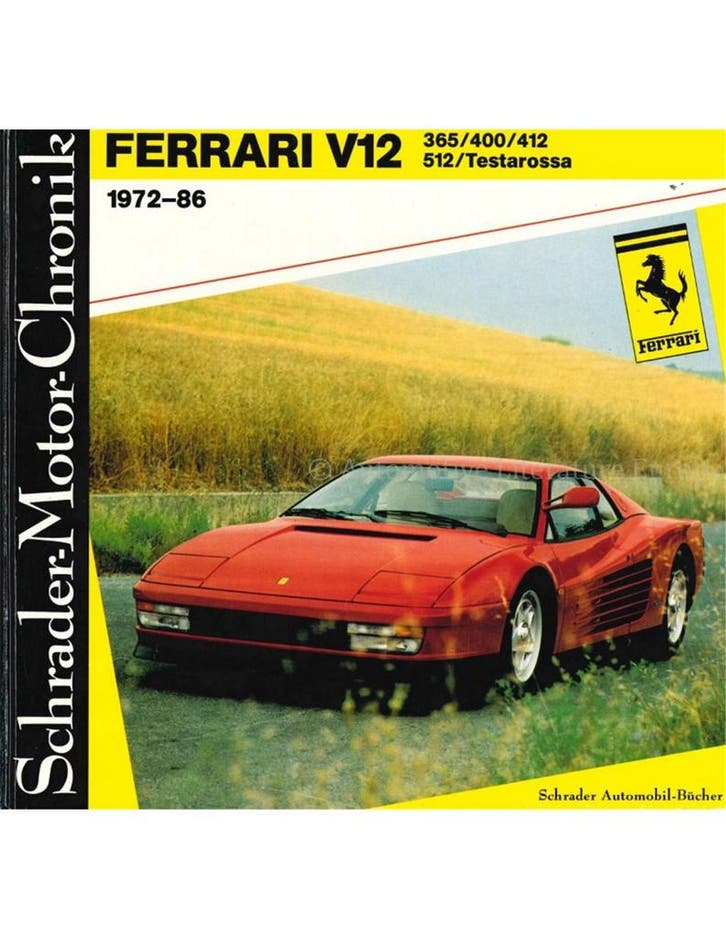 FERRARI V12, 365/400/412/512/TESTAROSSA (1972-1986), Boeken, Auto's | Boeken