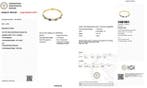 Armband - 18 karaat Geel goud - 5.14ct. tw. Saffier -, Nieuw