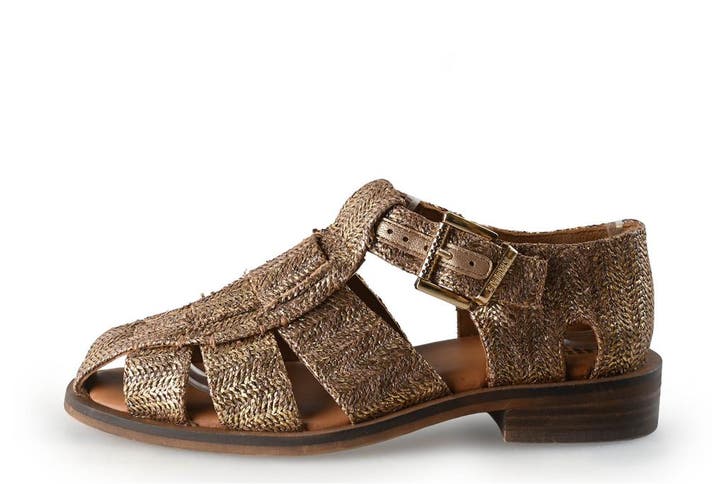 Bronx Sandalen in maat 38 Goud, Kleding | Dames, Schoenen, Overige kleuren, Zo goed als nieuw, Sandalen of Muiltjes, Verzenden