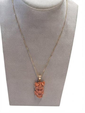 Koraal - 9 kt. - Geel goud - Hanger