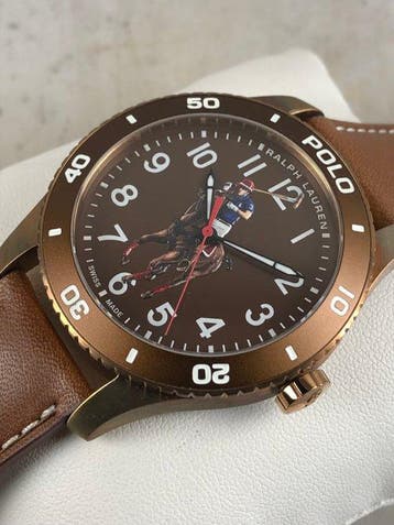 Ralph Lauren - The Polo Watch Automatic Bronze -, Handtassen en Accessoires, Nieuw