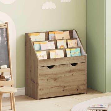 vidaXL Kinderboekenplank Artisan Eiken 60 x 29,5 x 69 cm, Huis en Inrichting, Verzenden, Nieuw