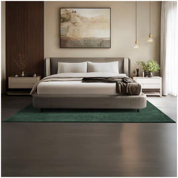 Kortpolig vloerkleed Soft Zone - 160 x 230 cm, groen, Verzenden