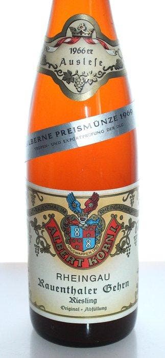 1966 Rauenthaler Gehrn Riesling Auslese - Weingut Korn -, Nieuw