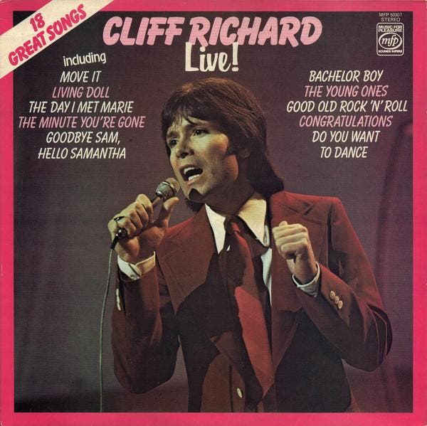 Cliff Richard - Live!, CD & DVD, Vinyles | Pop, Envoi
