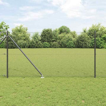 vidaXL Gelast Draadhek met Spikes 25 x 1 m PVC-gecoate Staal, Verzenden, Nieuw