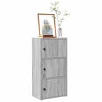 vidaXL Boekenkast 40x24x77 cm bewerkt hout grijs sonoma, Verzenden, Nieuw