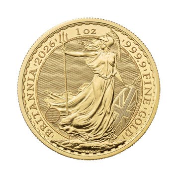 Gouden Britannia munt 2026 1 troy ounce