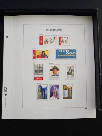 Belgique 2007/2008 - Davo LX feuilles avec timbres/blocs et