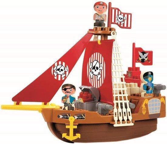 Abrick Piratenschip (Binnenspeelgoed, Baby & Speelgoed), Kinderen en Baby's, Speelgoed | Overig, Nieuw, Verzenden