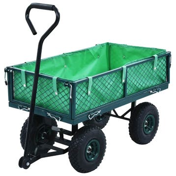 vidaXL Tuinwagen 250 kg groen, Doe-het-zelf en Bouw, Verzenden, Nieuw
