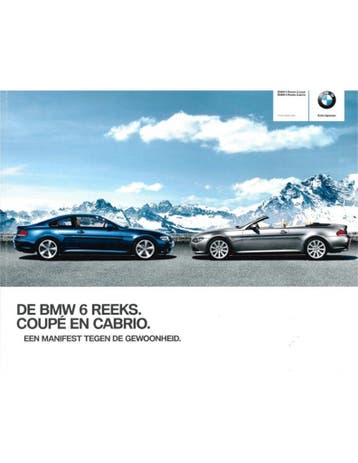 2009 BMW 6 SERIE COUPÉ | CABRIO BROCHURE NEDERLANDS
