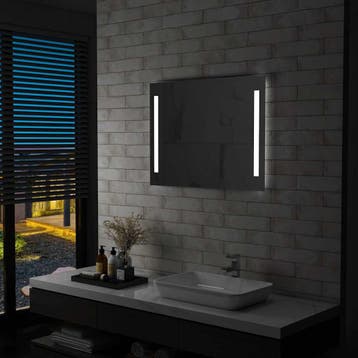 vidaXL Badkamerspiegel LED 80x60 cm, Verzenden