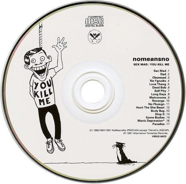 Nomeansno - Sex Mad / You Kill Me (CD, 1991), Cd's en Dvd's, Cd's | Rock, Gebruikt, Verzenden
