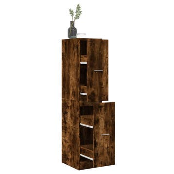 vidaXL Apothekerskast 30x41x144,5 cm bewerkt hout gerookt, Verzenden