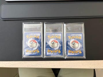 Pokémon - 3 Graded card - AI grading 5 - Graded kaart met, Nieuw
