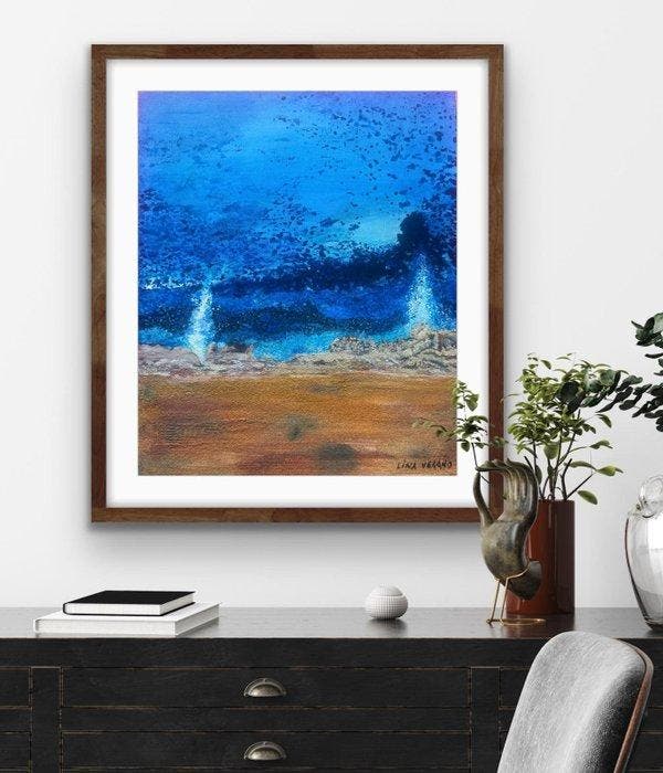 Lina Verano - Summer Storm, Antiek en Kunst, Kunst | Schilderijen | Modern