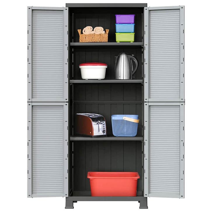 vidaXL Opbergkast 68x39x171,5 cm kunststof, Huis en Inrichting, Kasten | Overige, Nieuw, Verzenden