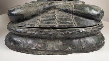 mooi beeld Boeddha in Vitarka mudra - Bronze - Népal, Antiek en Kunst