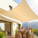 Schaduwdoek - Zonnezeil - Rechthoekig - 5x7 m - Zand - KESSE, Verzenden, Nieuw