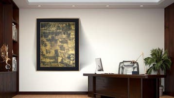 Sílvia Campos - The Treasure - XXL Gold & Black Abstract-