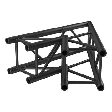 FORTEX FX34-C19 vierkant truss 2-weg 45 graden hoek zwart, Verzenden