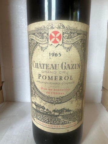 1965 Château Gazin - Pomerol - 1 Fles (0,75 liter), Nieuw