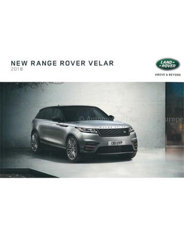 2018 RANGE ROVER VELAR BROCHURE ENGELS, Ophalen of Verzenden, Nieuw