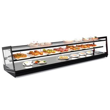 Tapasvitrine | KUBE | Zwart | +2°C/+6°C | Statisch | 2, Verzenden, Nieuw in verpakking