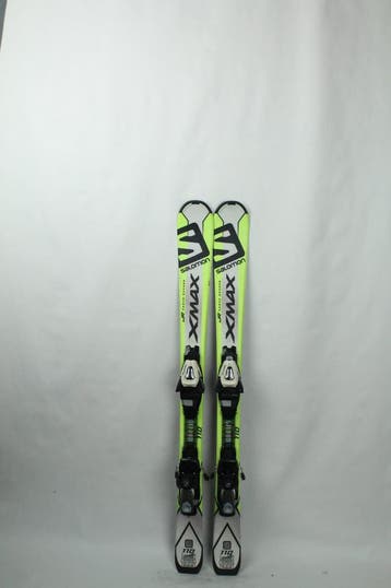 Refurbished - Ski - Salomon X max jr yellow - 110, Sport en Fitness, Skiën en Langlaufen, Gebruikt, 100 tot 140 cm, Salomon, Ophalen of Verzenden