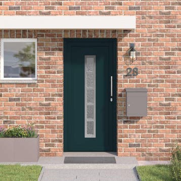 vidaXL Voordeur 98 x 200 cm PVC Antracietkleurig, Verzenden