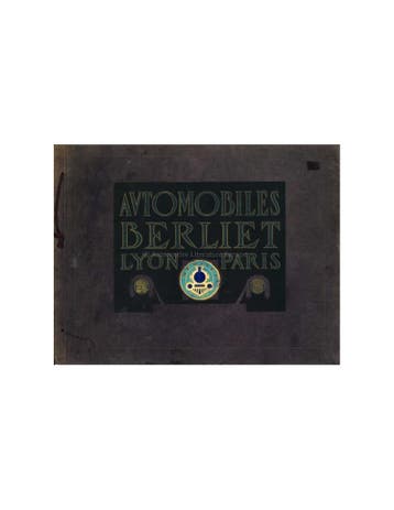 1914 BERLIET AUTOMOBILES BROCHURE DUITS, Ophalen of Verzenden