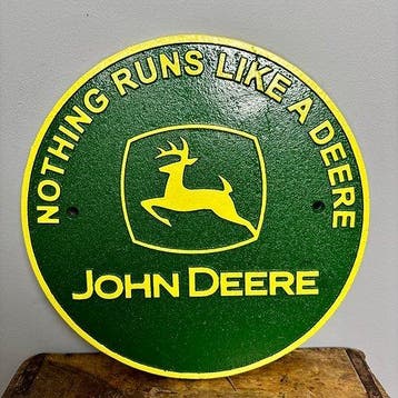 Reclamebord - John Deere - Gietijzer