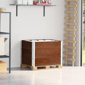 vidaXL Palletopzetranden 3 st 80x60 cm massief grenenhout, Verzenden