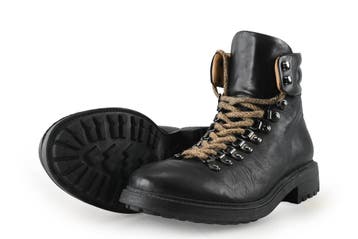 Stefano Lauran Veterboots in maat 44 Zwart, Kleding | Heren, Schoenen, Zwart, Boots, Zo goed als nieuw, Stefano Lauran