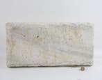 Oud-Romeins Marmer Steenplaat met inscriptie - 26.7 cm