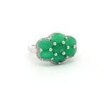 Sans prix de réserve - Bague Argent - 3.29ct. tw. Émeraude -, Bijoux, Sacs & Beauté
