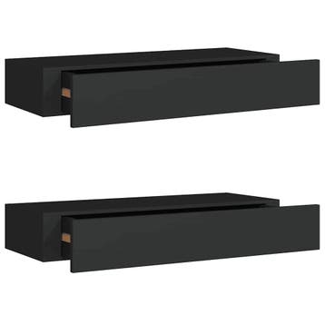 Zwarte ladeschappen 60cm | Tweede kansje | OP = OP, Huis en Inrichting, Verzenden, Zo goed als nieuw