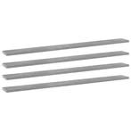 vidaXL Wandschappen 4 st 100x10x1,5 cm bewerkt hout, Verzenden
