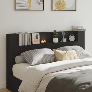 Hoofdbordkast LED zwart | 63% korting | Retour deal!, Huis en Inrichting, Overige materialen, Gebruikt, Verzenden, Zwart